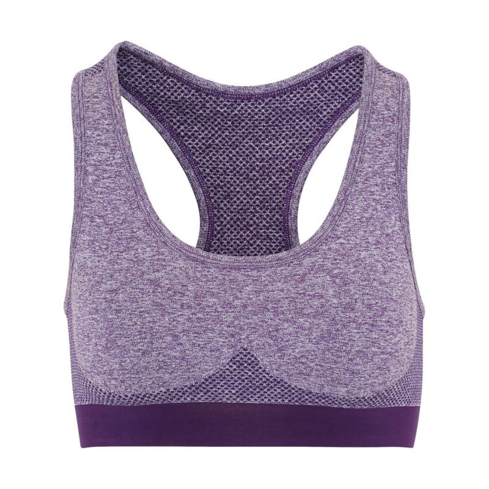 TriDri Womens/Ladies Seamless 3D Fit Multi Sport Sculpt Bra / Purple